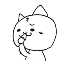 Daily life of a cat and the rabbit sticker #4722961