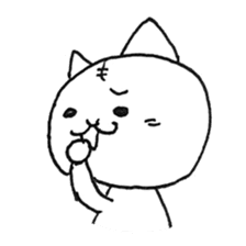 Daily life of a cat and the rabbit sticker #4722961