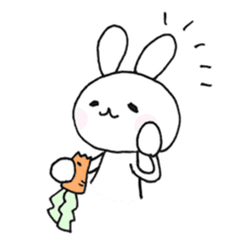Daily life of a cat and the rabbit sticker #4722966