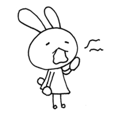 Daily life of a cat and the rabbit sticker #4722967