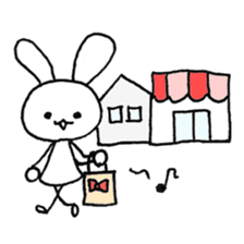 Daily life of a cat and the rabbit sticker #4722970