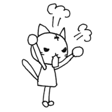 Daily life of a cat and the rabbit sticker #4722974