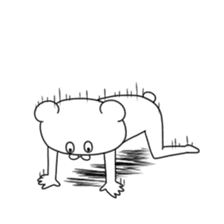 Very strange bear sticker #4723003