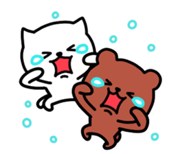 Cat and bear Kumamoto valve sticker #4723455