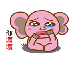 Elephant pig Babe & Candy sticker #4724235