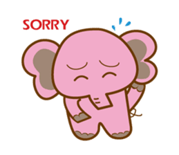 Elephant pig Babe & Candy sticker #4724244