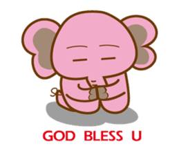 Elephant pig Babe & Candy sticker #4724245