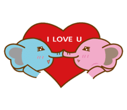 Elephant pig Babe & Candy sticker #4724250