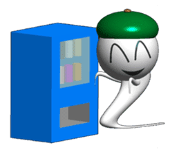 Funny ghosts in japan sticker #4724740