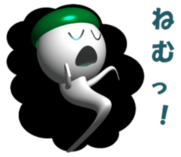 Funny ghosts in japan sticker #4724768