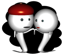 Funny ghosts in japan sticker #4724775