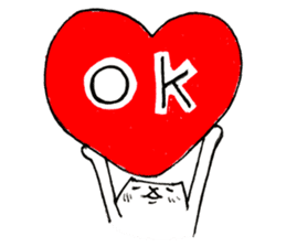 Futeneko(OFFICIAL) -Heart- sticker #4724942