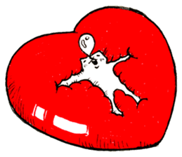 Futeneko(OFFICIAL) -Heart- sticker #4724945