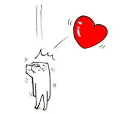 Futeneko(OFFICIAL) -Heart- sticker #4724946