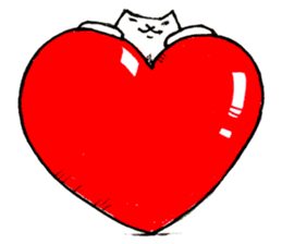 Futeneko(OFFICIAL) -Heart- sticker #4724961