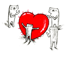 Futeneko(OFFICIAL) -Heart- sticker #4724970