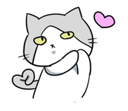 Sutesuke kun , not amiable cat sticker #4724983