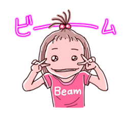 Girls pajamas with tears eyes sticker #4725695