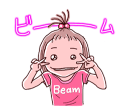 Girls pajamas with tears eyes sticker #4725695