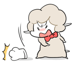 Sheep of the knock with eat. sticker #4727186