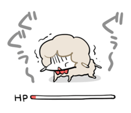 Sheep of the knock with eat. sticker #4727187