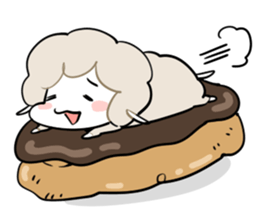 Sheep of the knock with eat. sticker #4727197