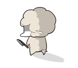 Sheep of the knock with eat. sticker #4727212