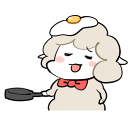 Sheep of the knock with eat. sticker #4727215