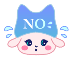 cat ears bunny sticker #4727463