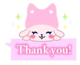 cat ears bunny sticker #4727466