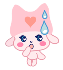 cat ears bunny sticker #4727482