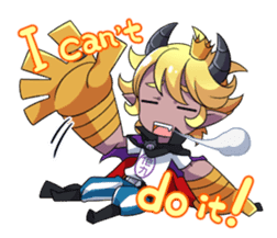 Prince Adess, the lazy demon Eng ver. sticker #4727656