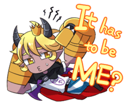 Prince Adess, the lazy demon Eng ver. sticker #4727658