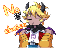 Prince Adess, the lazy demon Eng ver. sticker #4727659