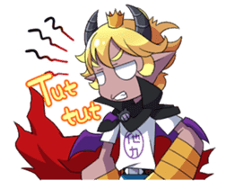 Prince Adess, the lazy demon Eng ver. sticker #4727660