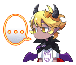 Prince Adess, the lazy demon Eng ver. sticker #4727661