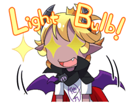 Prince Adess, the lazy demon Eng ver. sticker #4727662