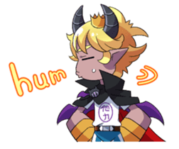 Prince Adess, the lazy demon Eng ver. sticker #4727663