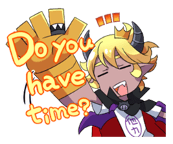 Prince Adess, the lazy demon Eng ver. sticker #4727664