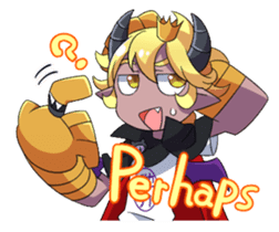 Prince Adess, the lazy demon Eng ver. sticker #4727665