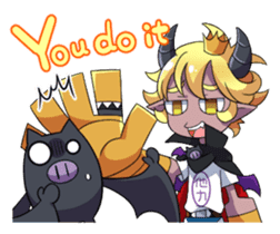 Prince Adess, the lazy demon Eng ver. sticker #4727667