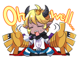 Prince Adess, the lazy demon Eng ver. sticker #4727672