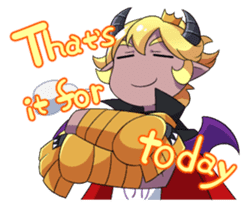 Prince Adess, the lazy demon Eng ver. sticker #4727674