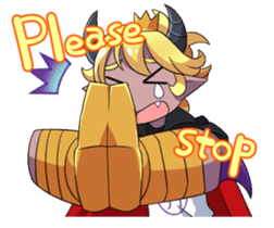 Prince Adess, the lazy demon Eng ver. sticker #4727675