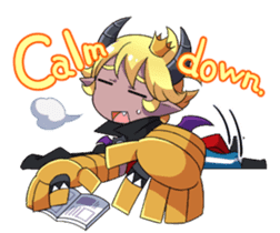 Prince Adess, the lazy demon Eng ver. sticker #4727679