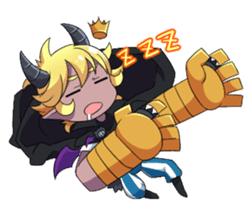 Prince Adess, the lazy demon Eng ver. sticker #4727682