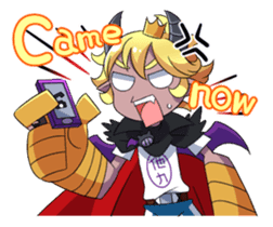 Prince Adess, the lazy demon Eng ver. sticker #4727684