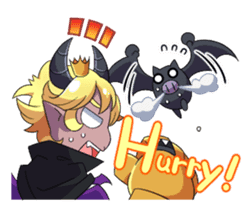 Prince Adess, the lazy demon Eng ver. sticker #4727685