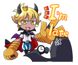 Prince Adess, the lazy demon Eng ver. sticker #4727686