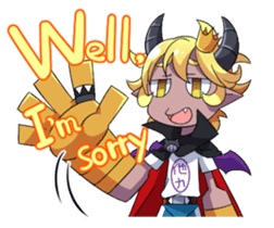 Prince Adess, the lazy demon Eng ver. sticker #4727688